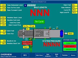 Baler control panel — view 2